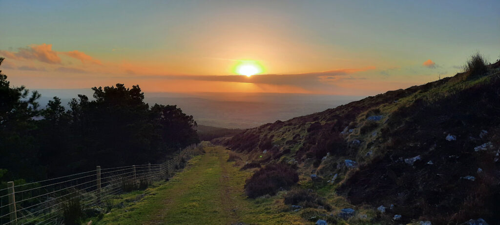 Sunset over the Comeraghs
